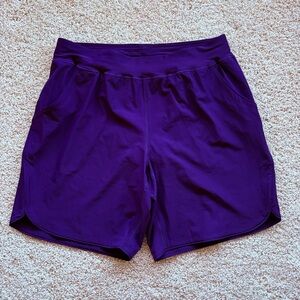 Lands' End Purple 18W Sunshade UPF 50‎ 9" Board Shorts with Panty